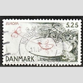 FRIMRKER DANMARK | 1997 - AFA 1157 - Eventyr og legender - 5,25 Kr. Tommelise - Alm. god gennemsnitskvalitet - Stemplet (Photo eksempel)