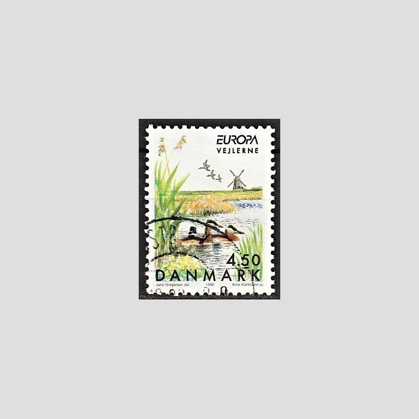 FRIMRKER DANMARK | 1999 - AFA 1209 - Naturreservater - 4,50 Kr. Vejlerne - Alm. god gennemsnitskvalitet - Stemplet (Photo eksempel)