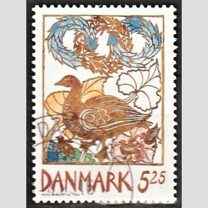 FRIMRKER DANMARK | 1999 - AFA 1205 - Forrsbebudere - 5,25 Kr. gs - Alm. god gennemsnitskvalitet - Stemplet (Photo eksempel)