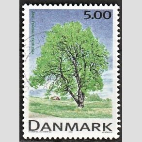 FRIMRKER DANMARK | 1999 - AFA 1197 - Danske Lvtrer - 5,00 Kr. Ask - Alm. god gennemsnitskvalitet - Stemplet (Photo eksempel)