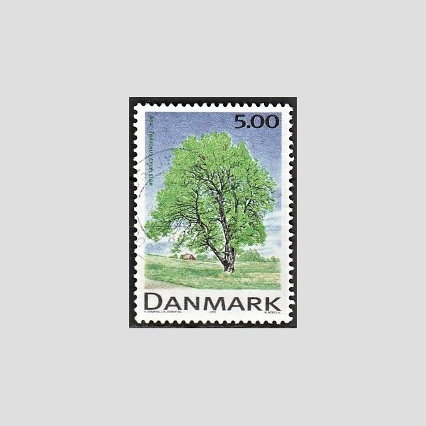 FRIMRKER DANMARK | 1999 - AFA 1197 - Danske Lvtrer - 5,00 Kr. Ask - Alm. god gennemsnitskvalitet - Stemplet (Photo eksempel)