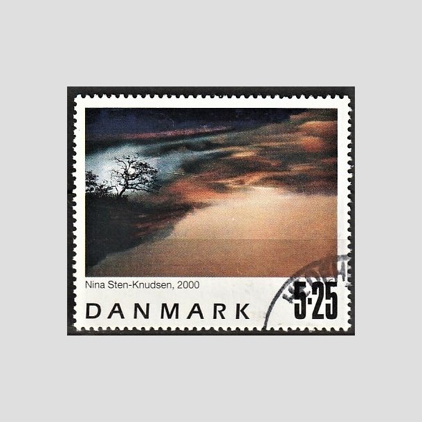 FRIMRKER DANMARK | 2000 - AFA 1262 - Frimrkekunst 3. - 5,25 Kr. Nina Sten - Knudsen - Alm. god gennemsnitskvalitet - Stemplet (Photo eksempel)