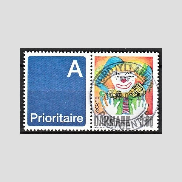 FRIMRKER DANMARK | 2002 - AFA 1320v - Cirkus - 5,00 Kr. flerfarvet - Pragt Stemplet