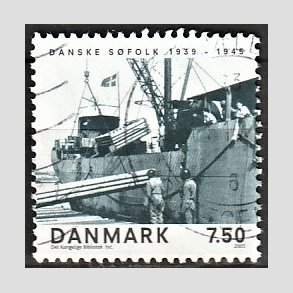 FRIMRKER DANMARK | 2005 - AFA 1436 - Danske sfolk 1939-1945 - 7,50 Kr. Avanca - Alm. god gennemsnitskvalitet - Stemplet (Photo eksempel)