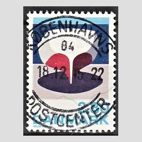 FRIM�RKER DANMARK | 1985 - AFA 845 - Kunst Helge Refn - 2,80 Kr. flerfarvet - Pragt Stemplet