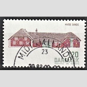 FRIM�RKER DANMARK | 1972 - AFA 541 - Dansk bygningskunst - 120 �re gr�n/brun/brunr�d - Pragt Stemplet