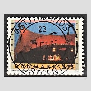 FRIM�RKER DANMARK | 1995 - AFA 1097 - Turistm�l - 3,75 Kr. flerfarvet - Pragt Stemplet