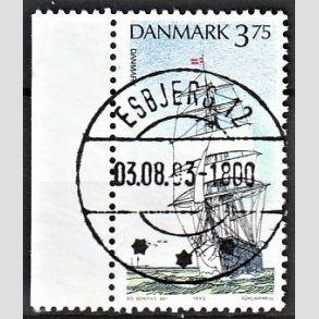 FRIM�RKER DANMARK | 1993 - AFA 1045 - Sejlskibe - 3,75 Kr. flerfarvet - Pragt Stemplet