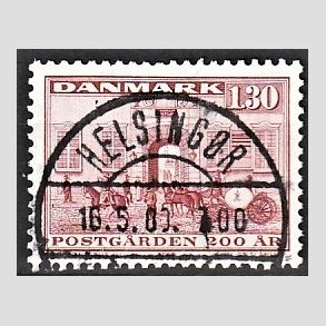 FRIMRKER DANMARK | 1980 - AFA 693 - Postgrden Kbenhavn - 1,30 Kr. rd - Pragt Stemplet Helsingr
