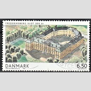 FRIMRKER DANMARK | 2004 - AFA 1393 - Frederiksberg slot - 6,50 Kr. flerfarvet - Alm. god gennemsnitskvalitet - Stemplet (Photo eksempel)