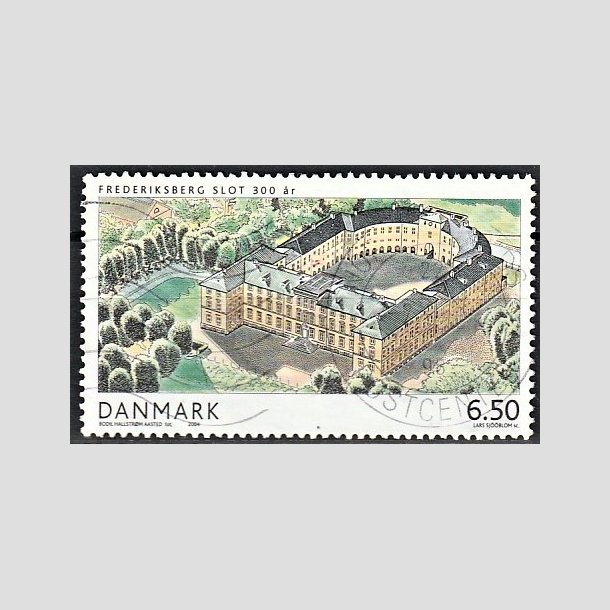 FRIMRKER DANMARK | 2004 - AFA 1393 - Frederiksberg slot - 6,50 Kr. flerfarvet - Alm. god gennemsnitskvalitet - Stemplet (Photo eksempel)