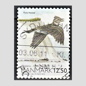 FRIMRKER DANMARK | 2010 - AFA 1602E - Danmarks natur - 12,50 Kr. flerfarvet - Alm. god gennemsnitskvalitet - Stemplet (Photo eksempel)