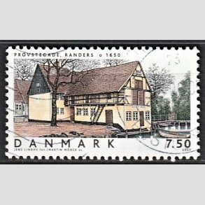 FRIMRKER DANMARK | 2005 - AFA 1419 - Danske Boliger IV. - 7,50 Kr. Provstegade Randers - Alm. god gennemsnitskvalitet - Stemplet (Photo eksempel)