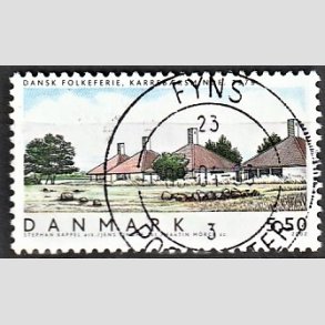 FRIM�RKER DANMARK | 2002 - AFA 1334 - Danske boliger I. - 5,50 Kr. Dansk Folkeferie - Pragt Stemplet