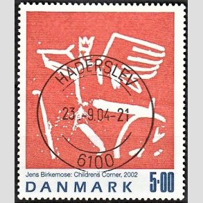 FRIMRKER DANMARK | 2002 - AFA 1330 - Jens Birkmose - 5,00 Kr. flerfarvet - Pragt Stemplet