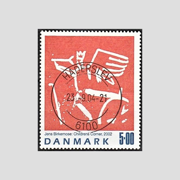FRIMRKER DANMARK | 2002 - AFA 1330 - Jens Birkmose - 5,00 Kr. flerfarvet - Pragt Stemplet