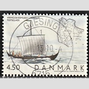 FRIM�RKER DANMARK | 2004 - AFA 1400 - Vikingeskibsmuseet - 4,50 Kr. Testsejlads - Pragt Stemplet