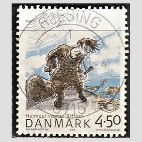 FRIM�RKER DANMARK | 2004 - AFA 1384 - Heimdal - 4,50 Kr. flerfarvet - Pragt Stemplet