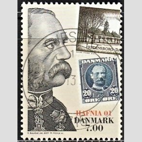 FRIMRKER DANMARK | 2001 - AFA 1297 - HAFNIA 01 UDSTILLING - 7,00 Kr. - Pragt Stemplet Gjesing