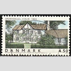 FRIM�RKER DANMARK | 2004 - AFA 1378 - Danske boliger III. - 4,50 Kr. flerfarvet - Pragt Stemplet