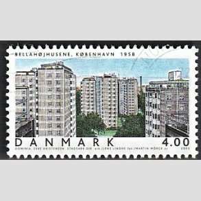 FRIMRKER DANMARK | 2003 - AFA 1356 - Danske Boliger II. - 4,00 Kr. Bellahj - Alm. god gennemsnitskvalitet - Stemplet (Photo eksempel)