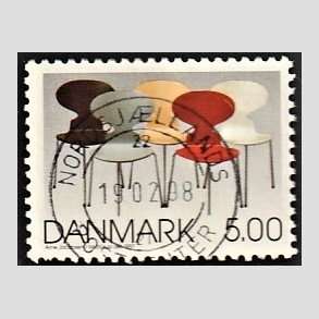 FRIM�RKER DANMARK | 1997 - AFA 1162 - Dansk design - 5,00 Kr. flerfarvet - Pragt Stemplet