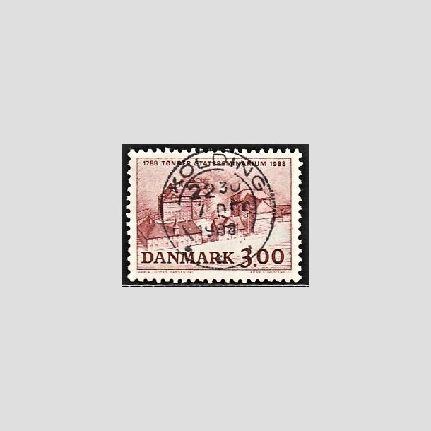 FRIMRKER DANMARK | 1988 - AFA 916 - Tnder Statsseminarium 200 r - 3,00 Kr. brunrd - Pragt Stemplet