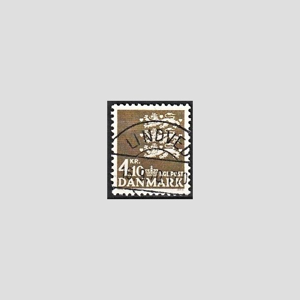 FRIMRKER DANMARK | 1970 - AFA 502 - Rigsvben 4,10 Kr. olivenbrun - Lux Stemplet