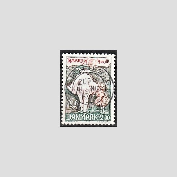 FRIMRKER DANMARK | 1983 - AFA 766 - Dyrehavsbakken 400 r - 2,00 Kr. flerfarvet - Pragt Stemplet