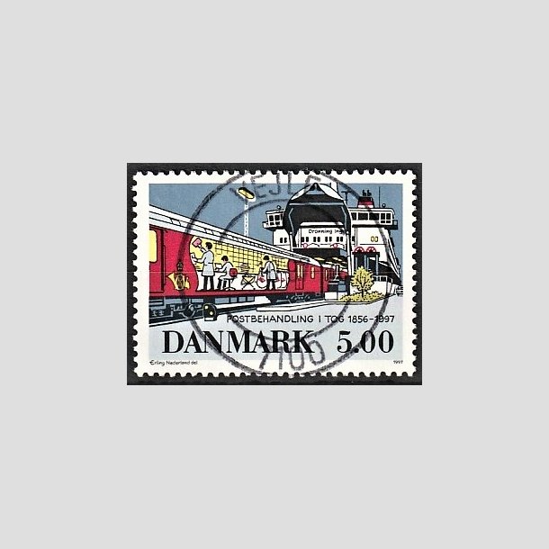 FRIMRKER DANMARK | 1997 - AFA 1147 - Bureautjenestens ophr - 5,00 Kr. flerfarvet - Pragt Stemplet Vejle