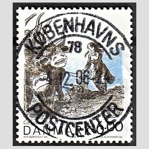 FRIM�RKER DANMARK | 2004 - AFA 1385 - Gefion - 6,00 Kr. flerfarvet - Pragt Stemplet