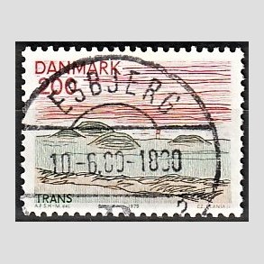 FRIM�RKER DANMARK | 1979 - AFA 688 - Nordjylland - 200 �re flerfarvet - Pragt Stemplet