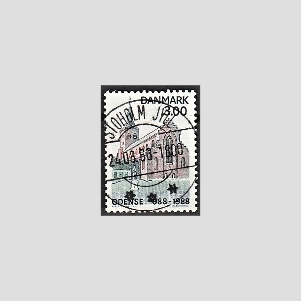 FRIMRKER DANMARK | 1988 - AFA 906 - Odense By 1000 r. - 3,00 Kr. flerfarvet - Pragt Stemplet