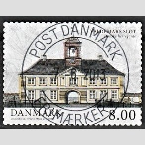 FRIM�RKER DANMARK | 2013 - AFA 1739 - Danske herreg�rde II - 8,00 Kr. Valdemars slot flerfarvet - Pragt Stemplet