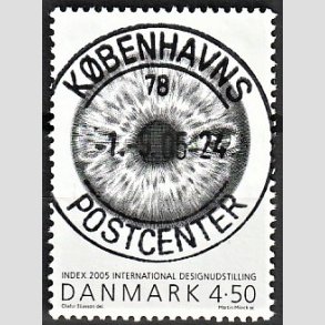 FRIM�RKER DANMARK | 2005 - AFA 1443 - INDEX:2005 - 4,50 Kr. flerfarvet - Pragt Stemplet
