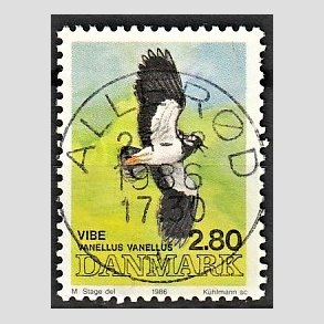 FRIM�RKER DANMARK | 1986 - AFA 867 - Danske fugle - 2,80 Kr. flerfarvet - Pragt Stemplet