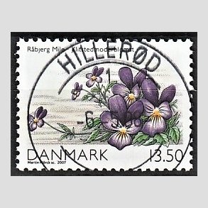 FRIM�RKER DANMARK | 2007 - AFA 1515 - Danmarks natur I - 13,50 Kr. flerfarvet - Pragt Stemplet