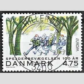 FRIM�RKER DANMARK | 2007 - AFA 1510 - Spejderbev�gelsen - 4,75 Kr. Marchtur - Pragt Stemplet