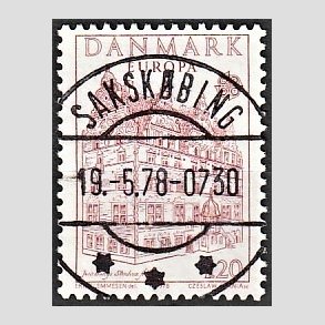 FRIM�RKER DANMARK | 1978 - AFA 658 - Europam�rker - 1,20 Kr. r�d - Pragt Stemplet