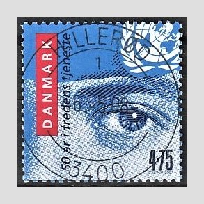 FRIM�RKER DANMARK | 2007 - AFA 1500 - Danske FN soldater i 50 �r. - 4,75 Kr. - Lux Stemplet Hiller�d