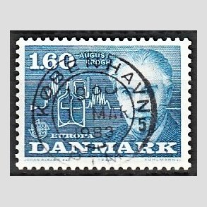 FRIM�RKER DANMARK | 1980 - AFA 696 - Europam�rker - 1,60 Kr. bl� - Pragt Stemplet