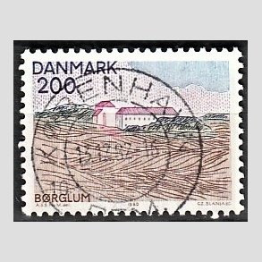 FRIM�RKER DANMARK | 1980 - AFA 702 - Nord for Limfjorden - 200 �re flerfarvet - Pragt Stemplet