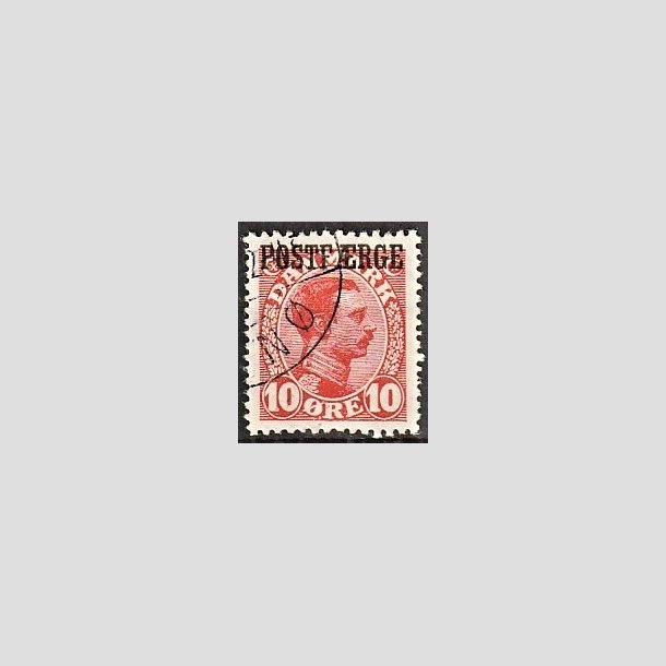 FRIMRKER DANMARK | 1919-20 - AFA 1 - 10 re rd Postfrge - Stemplet