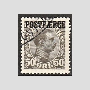 FRIMRKER DANMARK | 1922-26 - AFA 7 - 50 re olivgr Postfrge - Stemplet