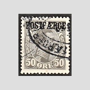 FRIMRKER DANMARK | 1922-26 - AFA 7a - 50 re gr Postfrge - Stemplet