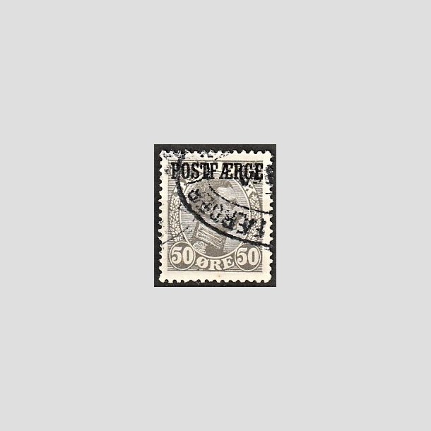 FRIMRKER DANMARK | 1922-26 - AFA 7a - 50 re gr Postfrge - Stemplet