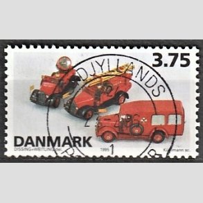 FRIM�RKER DANMARK | 1995 - AFA 1103 - Dansk leget�j - 3,75 Kr. flerfarvet - Pragt Stemplet