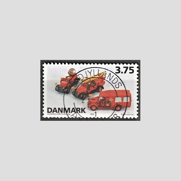 FRIMRKER DANMARK | 1995 - AFA 1103 - Dansk legetj - 3,75 Kr. flerfarvet - Pragt Stemplet