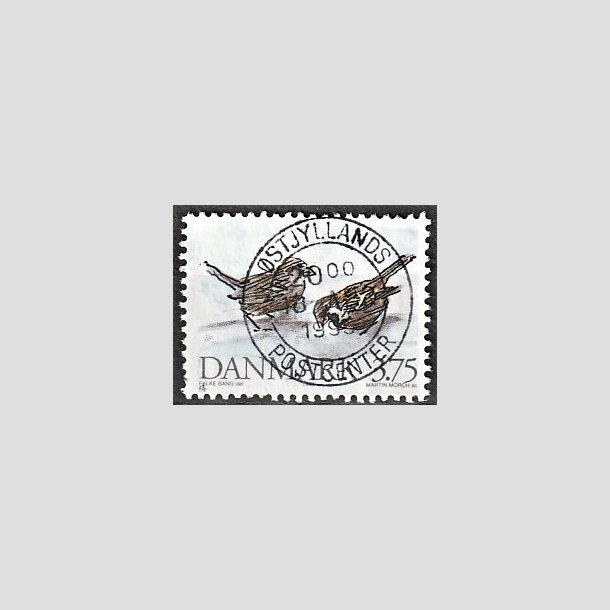 FRIMRKER DANMARK | 1994 - AFA 1076 - Truede danske dyr - 3,75 Kr. grspurv - Pragt Stemplet