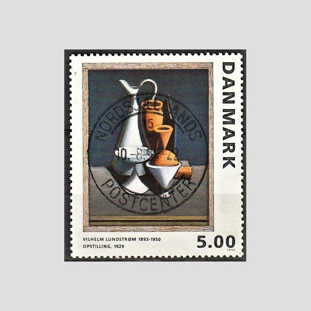 FRIMRKER DANMARK | 1993 - AFA 1057 - Maleriserie 6. - 5,00 Kr. Wilhelm Lundstrm - Pragt Stemplet